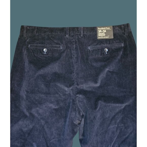 Banana Republic Navy  Corduroy Kentfield Straight Leg Pants Men 38x32 Grunge - Picture 5 of 9